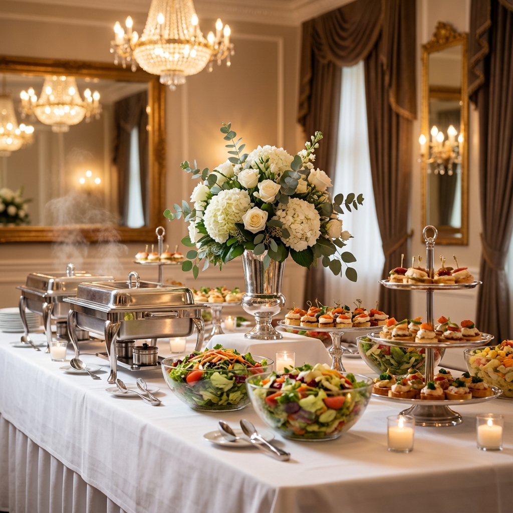 Zarif büfe masası düzeni