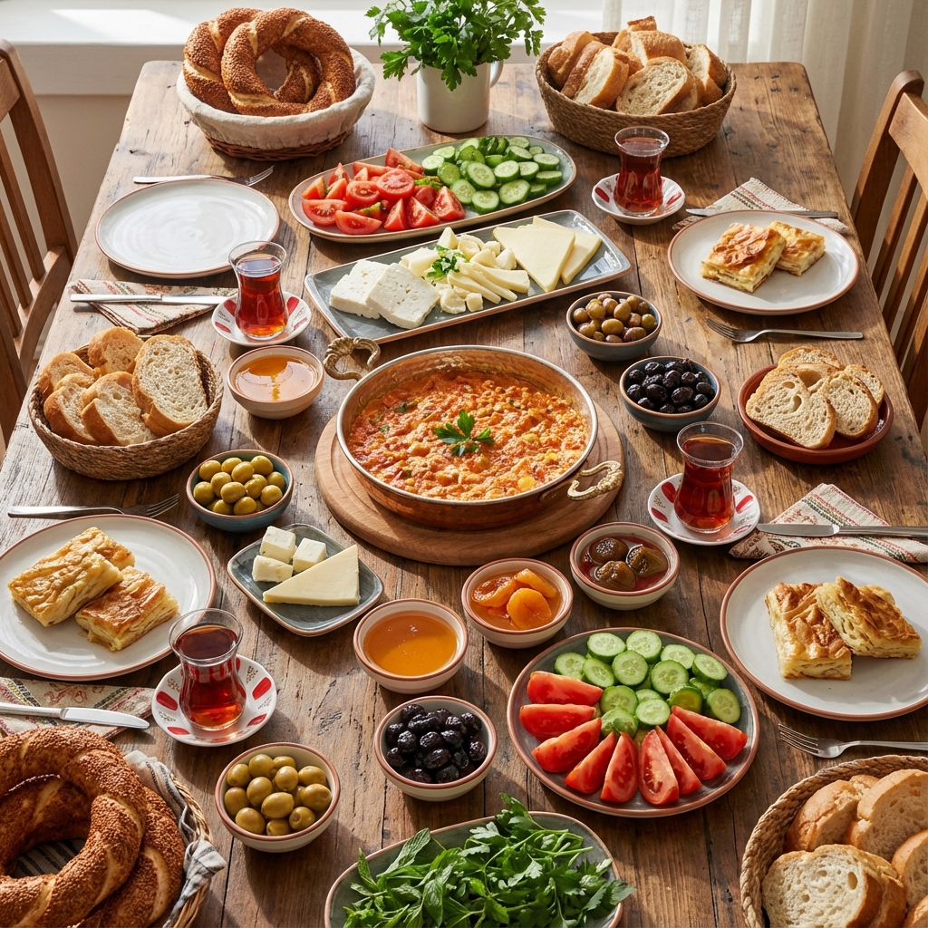 Geleneksel Türk kahvaltısı