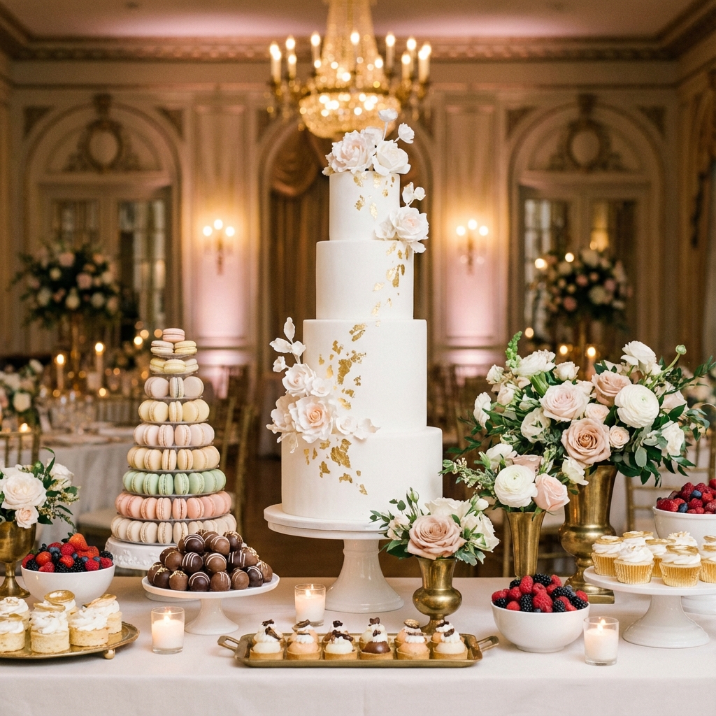 Düğün tatlı masası